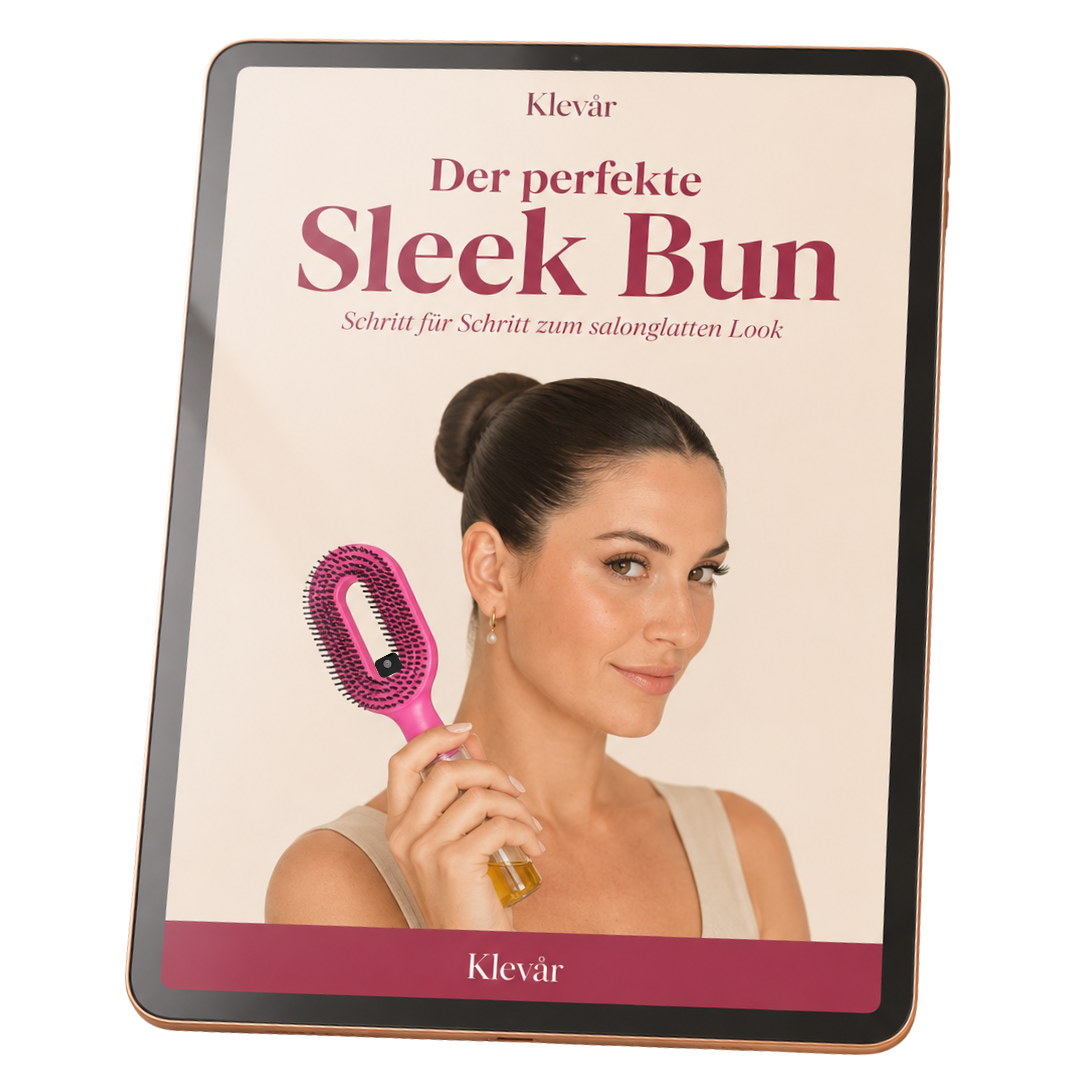 Sleek Bun Guide von KLEVÅR: Profi-Anleitung als E-Book | Gratis zur Sprayvolution